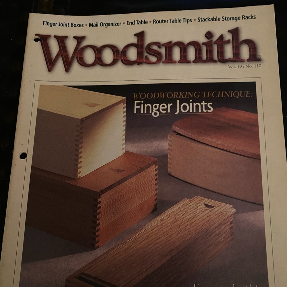🎉5/$10🎉 Woodsmith magazine vol 19 number 110 April 1997 stacking storage racks